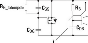 Тип включения, при котором внутренний транзистор структуры MOSFET оказывает дополнительное влияние