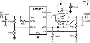 Изолированный DC/DC-преобразователь на LM5017