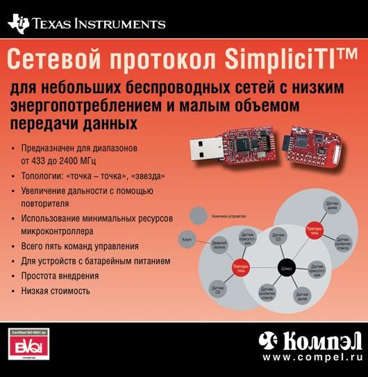 TI. Сетевой протокол SimpliciTI™ TI. Сетевой протокол SimpliciTI™