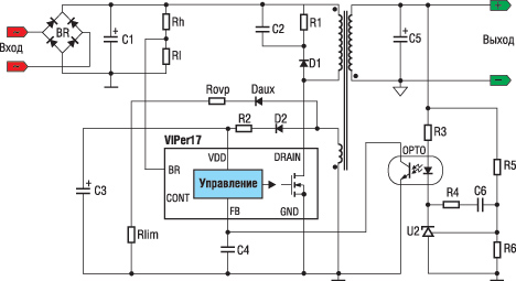 viper12a datasheet схема включения