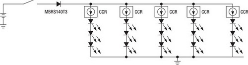 Схема светодиодного сигнала CHMSL