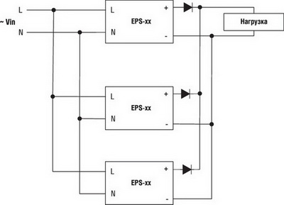 Параллельное подключение ESP-xx для увеличения суммарной мощности