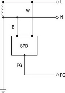 Схема подключения SPD-20-240P и SPD-20-277P 