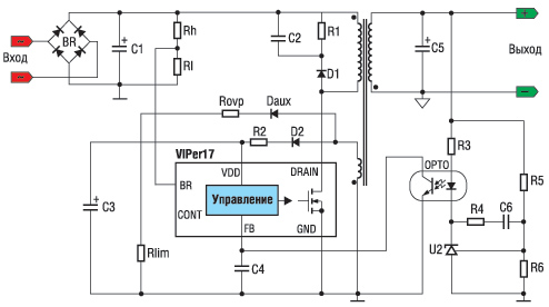 Viper12a схема блока питания стиральной машины